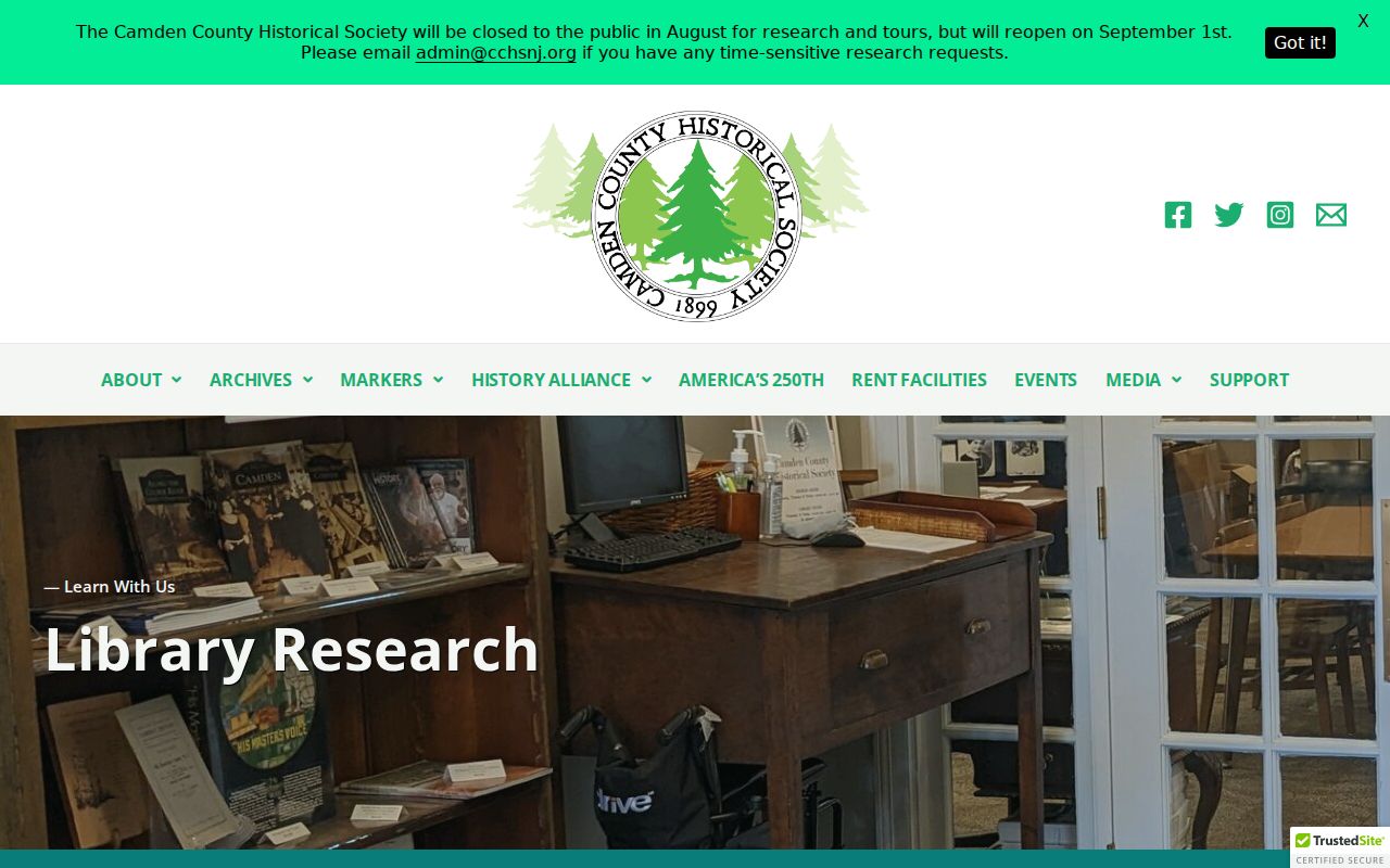 Camden residents directory Historical Society research library