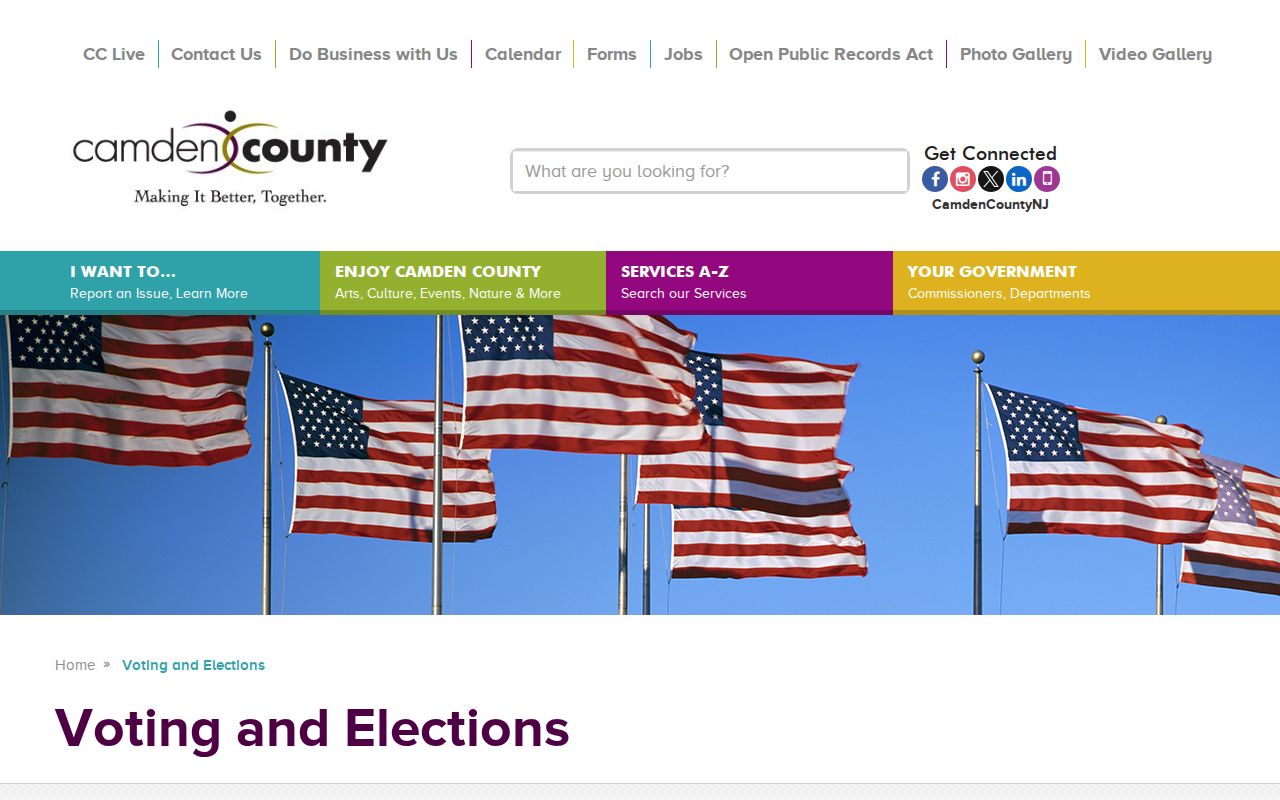 Camden neighbors voter-record contact information from Camden County Voting and Elections